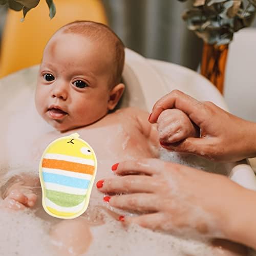 מגבות לתינוקות מרפאות מגבות לתינוק 3 יחידות אמבטיה לתינוק ספוג קצף רך קרצוף דגים אמבטיה לופה ספוג פוף כדורי