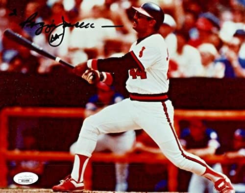 רג'י ג'קסון בייסבול HOF חתום 8x10 עם JSA COA - תמונות MLB עם חתימה