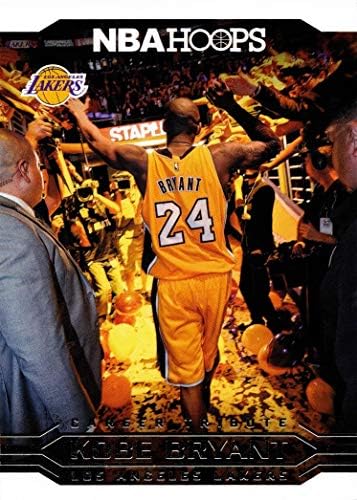 2017-18 Panini NBA Hoops 300 Kobe Bryant Lakers כרטיס כדורסל - ציון 60 נקודות במשחק ה- NBA האחרון שלו