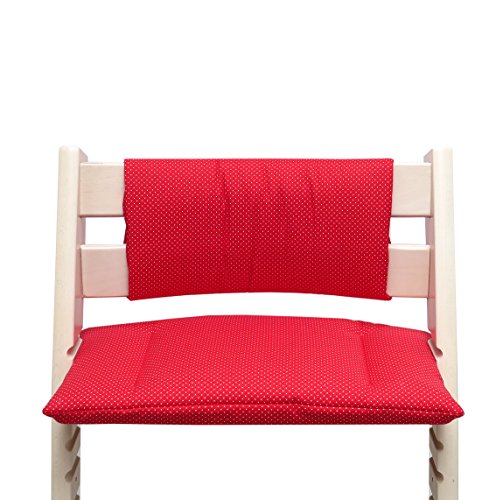 בלוסברג תינוק - כרית סט ג ' וניור עבור טריפ טראפ גבוהה כיסא של סטוקה-אדום נקודות
