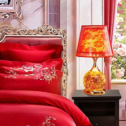 מנורת שולחן בסגנון אירופאי מנורת מיטה בחדר שינה מיטה יצירתית מנורת שולחן חם