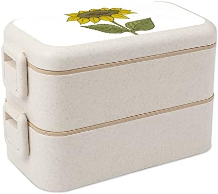 קופסת ארוחת צהריים בנטו כפולה בנטו מכולת בנטו מודרנית עם סט כלים