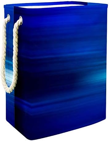 כחול רקע כביסת סלי עמיד למים מלוכלך בגדי סדרן מתקפל רך ידית ססגוני עבור בית להסרה סוגריים