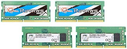 G.Skill 32GB סדרת Ripjaws DDR4 PC4-21300 2666 MHz 260 פינים SO-DIMM דגם זיכרון נייד F4-2666C19Q-32GRS