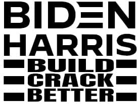 Biden Harris Build Crack Scrack מדבק טוב יותר על ידי בדיקת עיצוב מותאם אישית