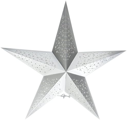 מכירות שמחות HSSL-FSSSVRA קפוא כוכב נייר כוכב פנס פנס, 13 x 10 x 0.5