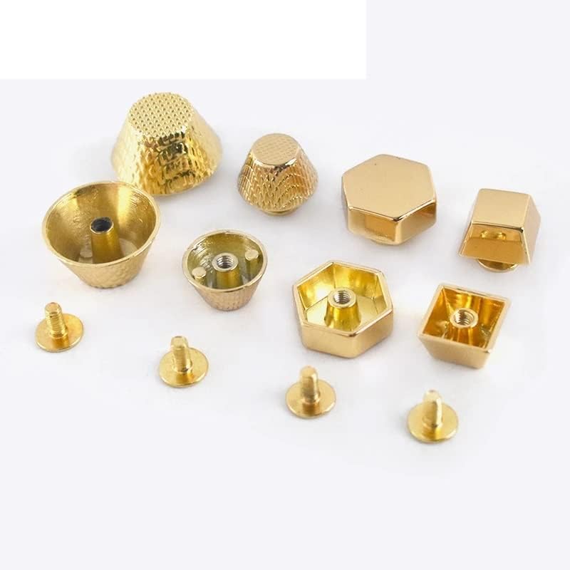 שקיות זהב של Doubao אביזרי חומרה חומרי מתכת כפתור כפתור מסמרת תיק תיקי דקור בתחתית עור אבזם עור