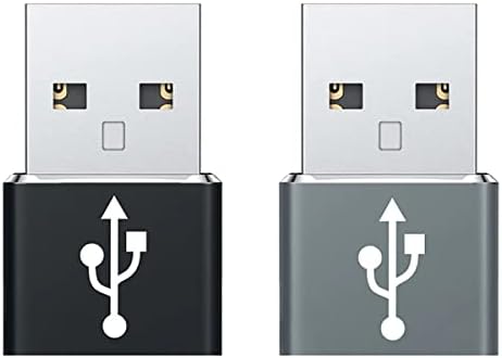 USB-C נקבה ל- USB מתאם מהיר זכר התואם ל- Dell XPS 13R למטען, סנכרון, מכשירי OTG כמו מקלדת, עכבר, מיקוד, GamePad,