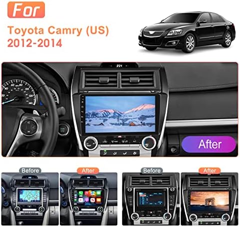 NHOPEEW 2GB+32GB רדיו לרכב אנדרואיד לטויוטה קאמרי 2012 2013 2014 תואם ל- Apple CarPlay ו- Android Auto, סטריאו מסך