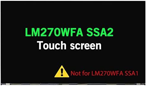 החלפת מסך 27.0 LENOVO 5D10W33957 LM270WFA SS A2 LCD לוח תצוגה LM270WFA-SSA2 LM270WFA FHD 1920 × 1080