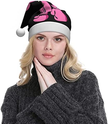 מודעות לסרטן שד חג המולד כובע גברים נשים כובע יוניסקס כובעי לשנה חדשה מסיבת כובעים