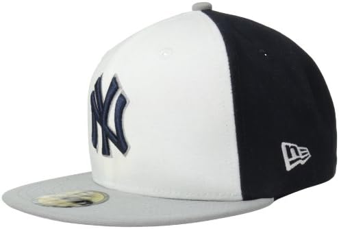 ליגת הבייסבול ניו יורק יאנקיז חזית לבנה בסיסית 59 חמישים כובע מצויד