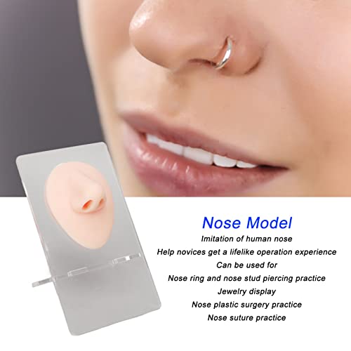 עיסוק האף דגם, 3 יחידות רך בטוח תצוגת האף דגם לשימוש חוזר נייד עם אקריליק לעמוד לסלון