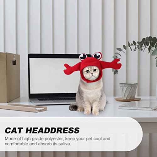 לובסטר תלבושות חתול סרטן כובע לחיות מחמד כובע: קטיפה סרטן כובע מצחיק חתלתול כובע חג בארה ' ב תלבושות אבזר עבור חתולי כלבי גור