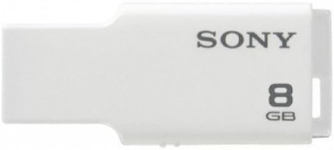 סוני 8 ג'יגה-בייט קמרון M-Series USB 2.0 כונן הבזק, לבן
