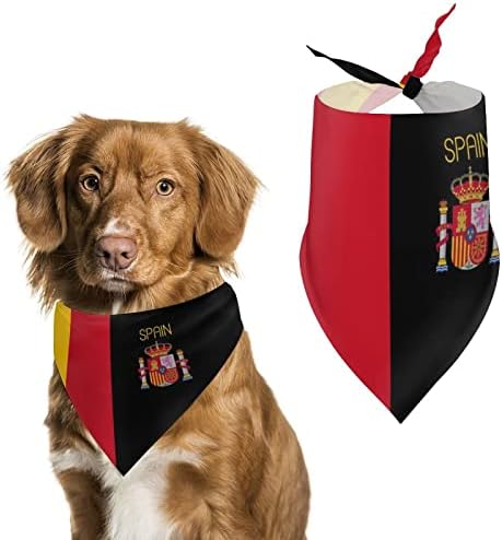 מצחיק כוכב ספרדית דגל כלב בנדנה לחיות מחמד משולש צעיף מתכוונן חתול ליקוק מטפחת עבור קטן בינוני גדול חיות מחמד