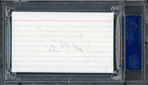 וולטר פייטון חתם על כרטיס אינדקס 3 על 5 של שיקגו בירס 64589-חתימות חתוכות