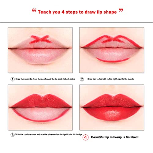 בונזור 16 צבע לאורך זמן שפתון תוחם שפתיים קומבו, פעמיים הסתיימו שפתון אוטומטי תוחם שפתיים, לאורך זמן שפתון 24 שעה עמיד