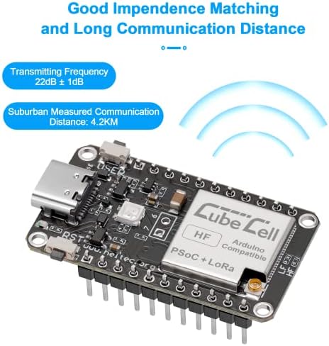 Makerfocus lora SX1262 מודול 868 915 MHz Lorawan IoT פיתוח לוח פיתוח ASR6502 MCU 128KB Flash Ultra צריכת חשמל נמוכה צריכת