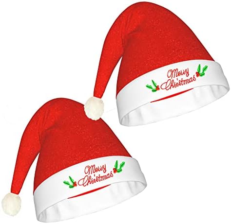 2 יחידות רקום כובעי סנטה למבוגרים חג המולד סנטה כובע עבור חג המולד לשנה חדשה ספקי צד