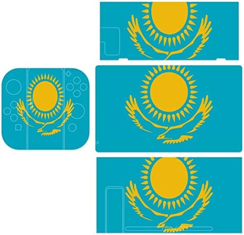 קזחסטן דגל מדבקת עור מלא סט חמוד מדבקות מגן כיסוי עבור קונסולת שמחה-קון מזח