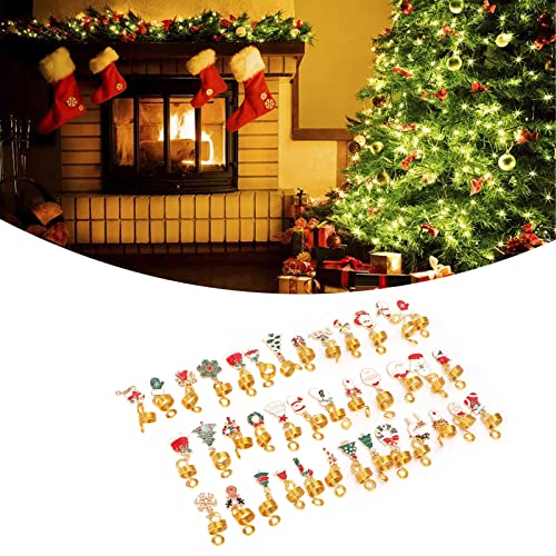 ראסטות חג המולד קטעי שיער טבעות צמות, 38 יחידות ראסטלוק תכשיטים