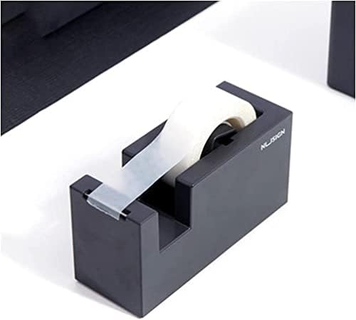 LQBYWL מתקן Sellotape, מתקן קלטות, אביזרי שולחן מצחיקים, חותך קלטות של מתקן הקלטות עם מושב קלטת קל לחתוך מושב נייר