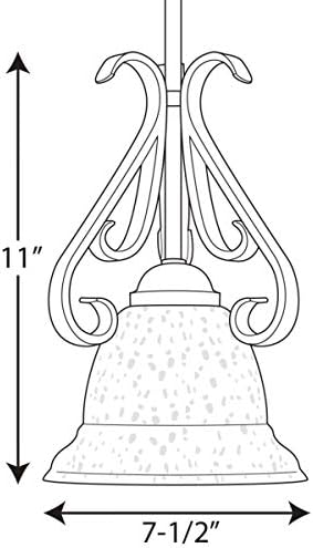 תאורת התקדמות עמ '5153 - 77 אמבטיה שש מסורתית מאוסף ברודווי באביזר תאורה בגימור פיוטר, ניקל, גימור כסף, קוטר