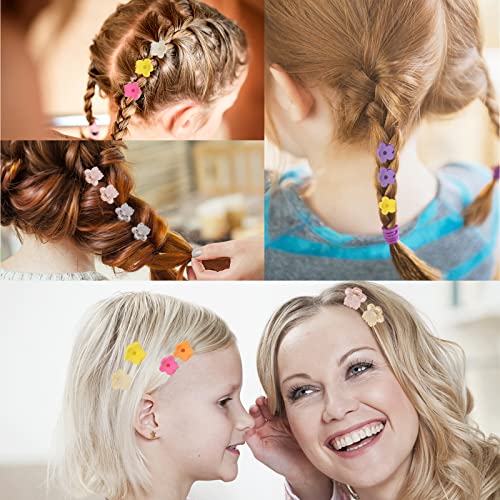 38 יחידות חמוד פרח שיער טופר קליפים שיער אביזרי עבור תינוק ילדים בנות נשים עם חד קרן תכשיטי תיבה,החלקה עיצוב, 19 צבעים