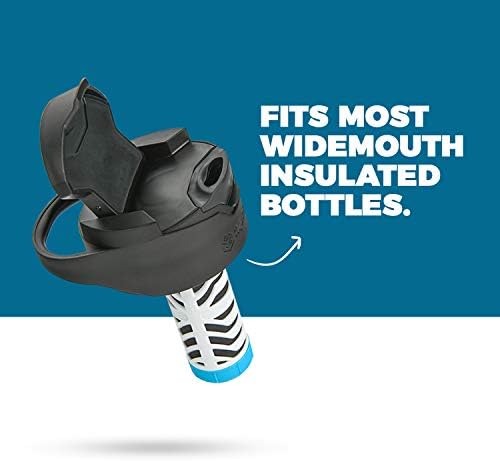 Aquamira Shift בקבוק מים מסונן עם פילטר יומיומי - מבודד ונטול BPA לטיולים רגליים, קמפינג, תרמילאים, נסיעות והישרדות