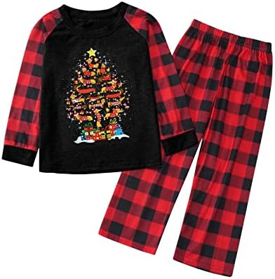 פיג'מה משפחתית בגדי שינה תלבושות תואמות לחג המולד, PJS לחג המולד למשפחה תואמת פיג'מה משפחתית סטים תואמים