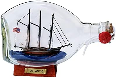 AIDA BZ בקבוק בקבוקי סחף סירות, קישוטי מלאכה ים תיכוניים קישוטים לקישוטים לסלון בית קישוטי חדר ניווט אוסף מזכרות אוסף 16.5x9x11