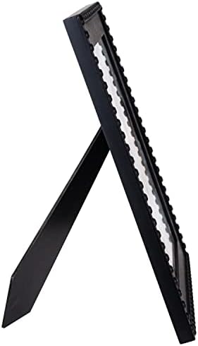 Malden International עיצובים 8x10 חרוז שחור עם מסגרת תמונה של מחצלת עץ MDF מסגרת תמונה סטנדרטית מעץ, שחור, 2387-80