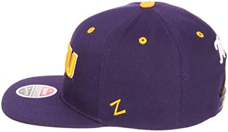 ז ' אטס ז11 כובע סופרסטאר בעל 6 פאנלים-שטר שטוח של האוניברסיטה האמריקאית, כובע בייסבול מתכוונן בגודל אחד