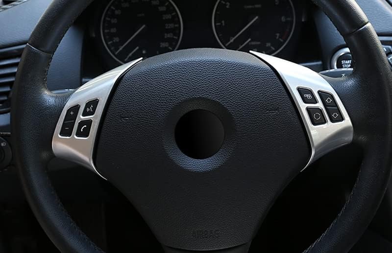 EPPAR מכסה כפתור גלגל הגה מגן חדש תואם ל- BMW 3 סדרה E90 סדאן 2005-2011 318i 320i 325i 330i 335i