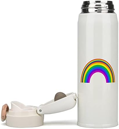 קשת LGBT GRIDE בידוד בקבוק מים כוס ספורט מבודדת נירוסטה לנירוסטה לקמפינג נסיעות חיצוני 350 מל