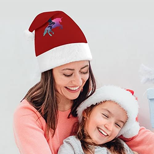 גלקסי בת ים רכיבה חד קרן חג המולד כובע רך קטיפה סנטה כובע מצחיק כפה עבור חג המולד לשנה חדשה חגיגי מפלגה