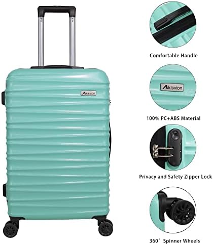 ערכות מזוודות אקלסוויון 3 חלקים-סט מזוודות-מזוודות עם גלגלים-מחשב + שרירי בטן עמיד קל משקל מסתובב מזוודה קשה 5 יחידות