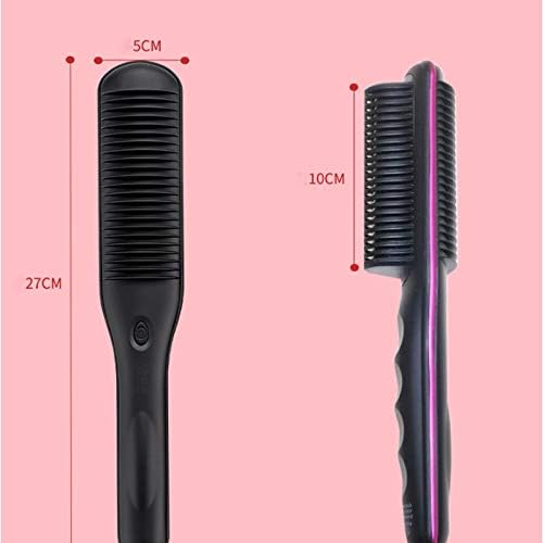 XDKLL מברשות שיער חשמליות ישר מסרק אנטי-סקאלד שיער ישר מסרק מסרק חמים מברשת מחליק שיער 360 סיבוב