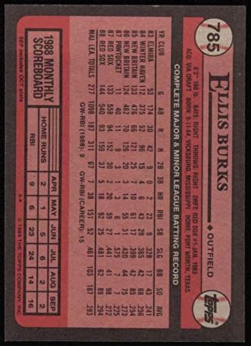 1989 Topps 785 אליס בורקס בוסטון רד סוקס NM/MT Red Sox
