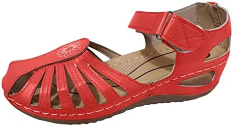 סנדלי AAYOMET לנשים בקיץ לבוש, נעלי משטח בוהמיה של נשים סנדלי סנדלים חלולים סנדלים חלולים נעלי רצועת אבזם
