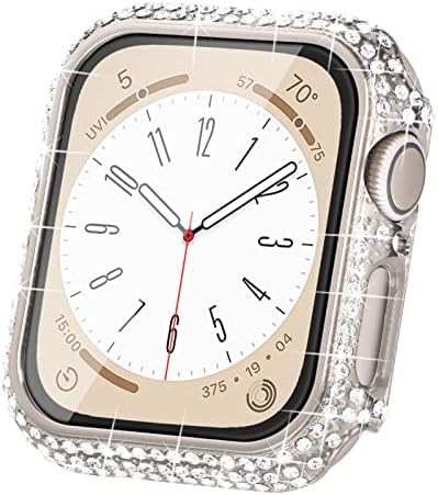 SURACE תואם למארז Apple Watch 40 ממ לסדרת Apple Watch 6/5/4/3/2/1, מקרי בלינג עם למעלה מ -200 פגוש כיסוי מגן על יהלום קריסטל