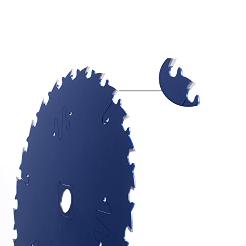 להב מסור מעגלי Hbkeen, 7 1/4 להב מסור מעגלי, 24 שיניים, עם חיתוך עץ עץ 5/8 אינץ '2 pc