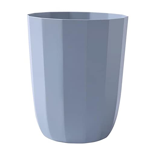 Allmro זבל קטן יכול למשק בית פשוט לפח אשפה פח סלון ללא כיסוי סל נייר פלסטיק לבן גדול
