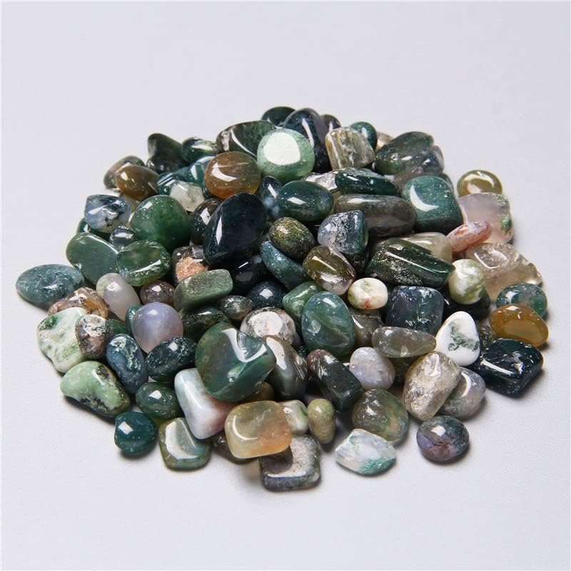 1 20-100 גרם 5-8 ממ טבעי ירוק מרוטשת קוורץ קריסטל אבן רוק חצץ מתאים לאקווריום דקור טבעי אבנים ומינרלים