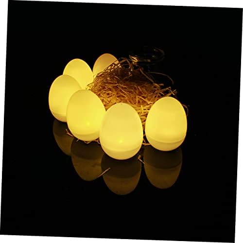 Holibanna 24 PCS ביצה מנורת נרות מידה תפאורה שולחן חתונה שולחן עיצוב עיצוב עיצוב ביצה נר אור צורת ביצה לילה אור הבהוב