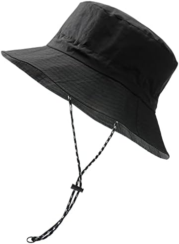 כובע דלי Caomoland כובע בוני אריזה הגנה על שמש כובע דיג כובע שמש מתכוונן כובע טיול חוף כובע קיץ לגברים נשים