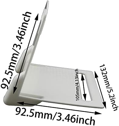 Meetoot 2 pcs כרית מגנים על קצה פינת פלסטיק לבן עבור עומסי מטען רצועות מצלמות קושרות ירידות על נגררים שטוחים, 5.2x3.6