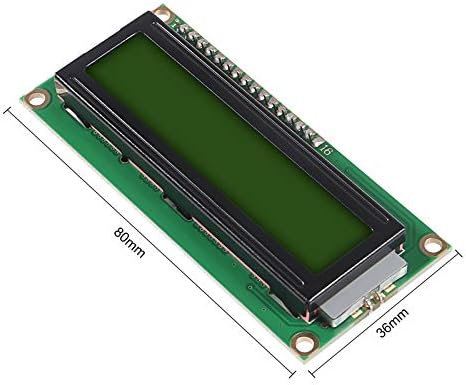 Almocn IIC/I2C/TWI טורי 1602 16x2 מודול מסך תצוגה LCD עם מתאם ממשק תאורה אחורית ירוקה עבור Arduino R3 Mega2560