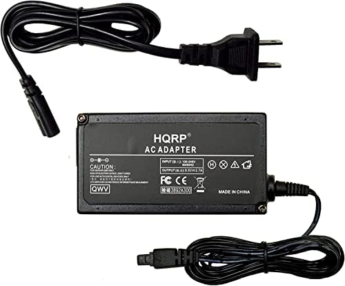 החלפת HQRP מתאם AC/אספקת חשמל תואמת ל- Canon Optura 100MC, Optura 200MC, Optura Pi מצלמת וידיאו דיגיטלית -